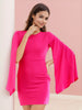 Women's Cape Sleeve Bodycon Dress