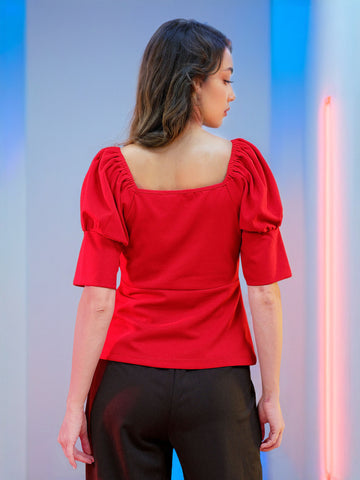 Women's Fitted Fitted Wrap Top