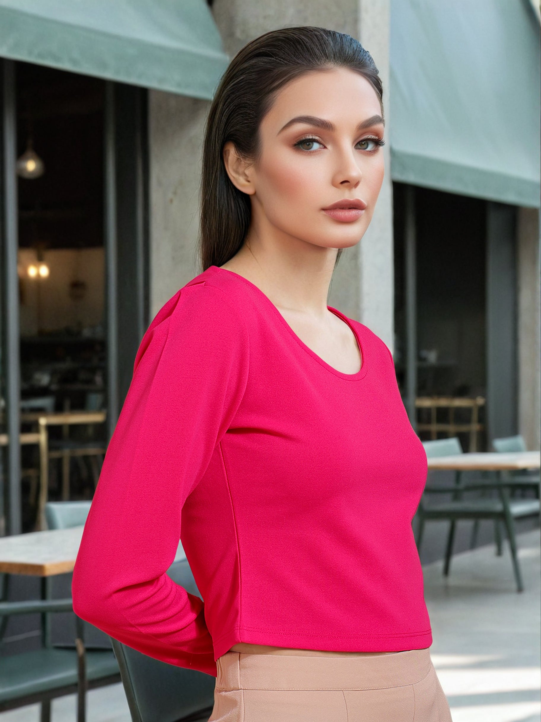 Women's Top With Cris Cross Back