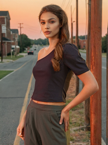 Women's One Shoulder Top