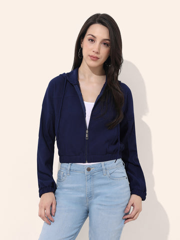 Women's Corduroy Hooded Jacket