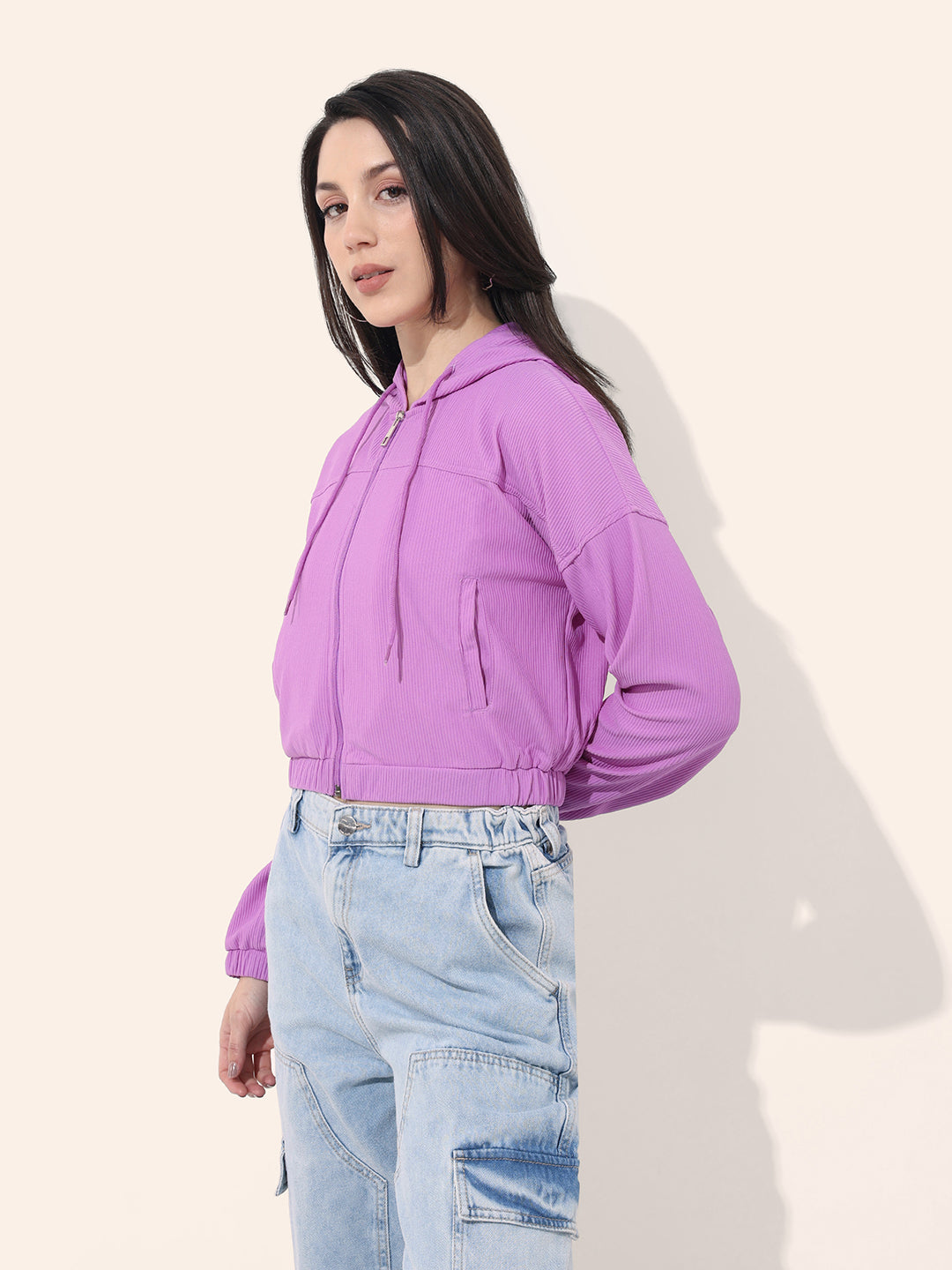 Women's Corduroy Hooded Jacket