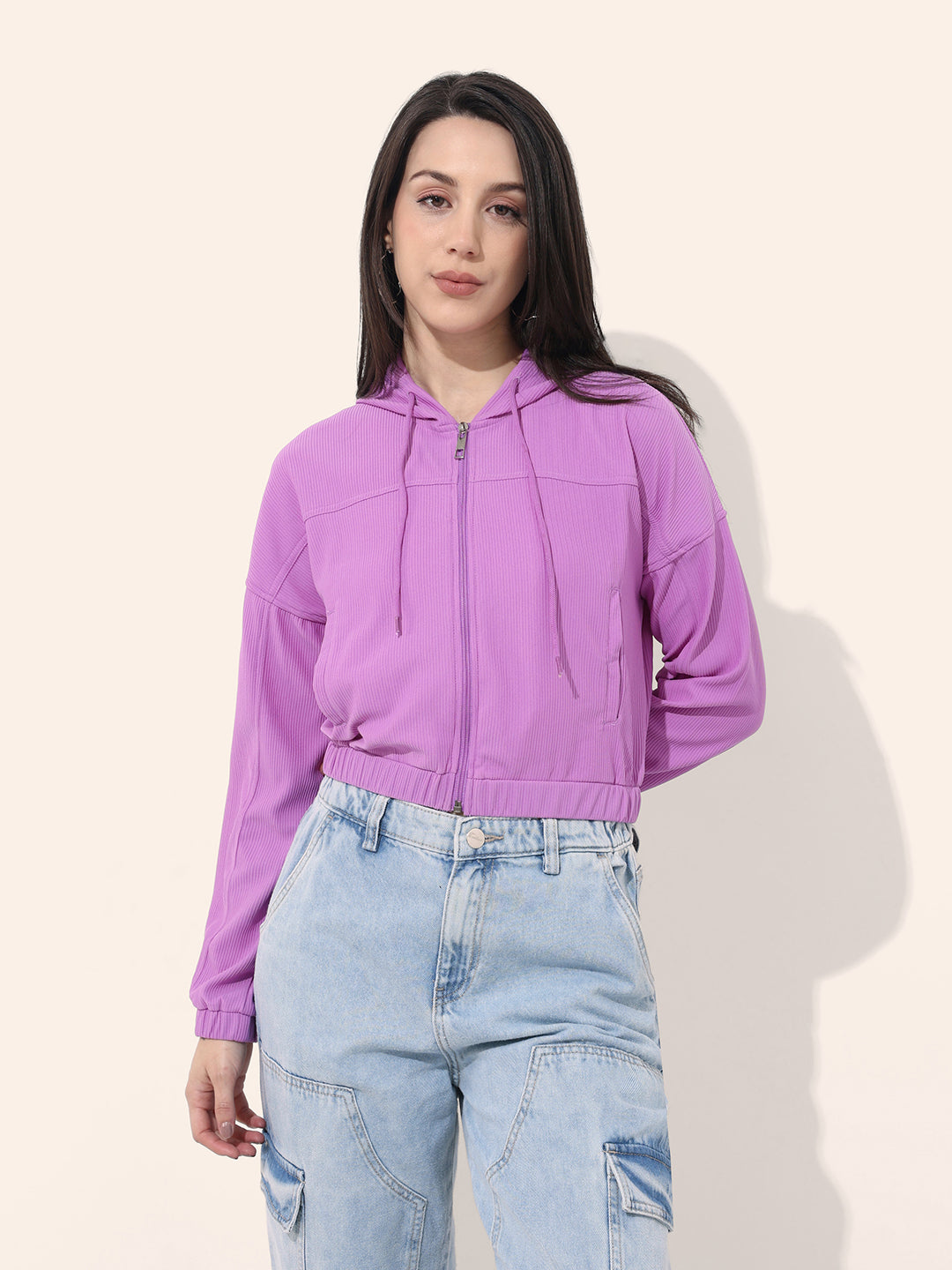 Women's Corduroy Hooded Jacket