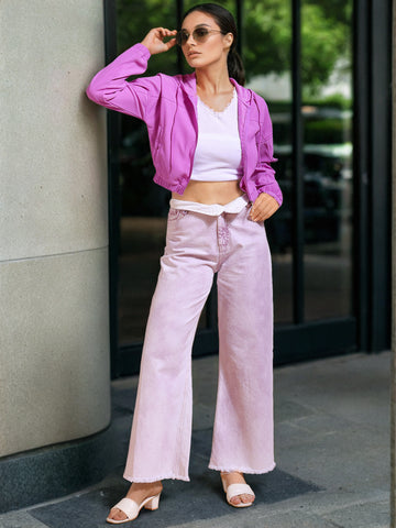 Women's Corduroy Hooded Jacket