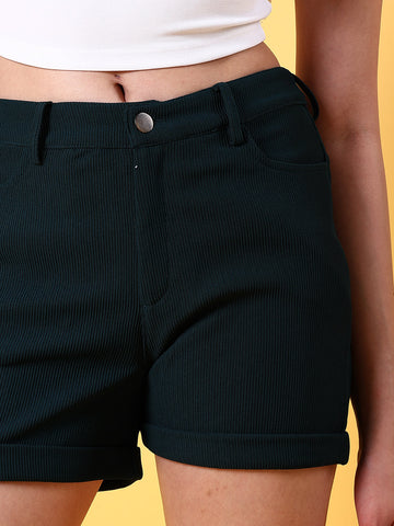 Women's Fitted Corduroy Shorts