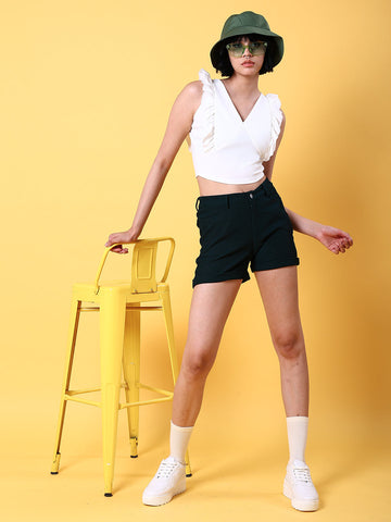 Women's Fitted Corduroy Shorts