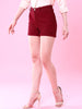 Women's Fitted Corduroy Shorts