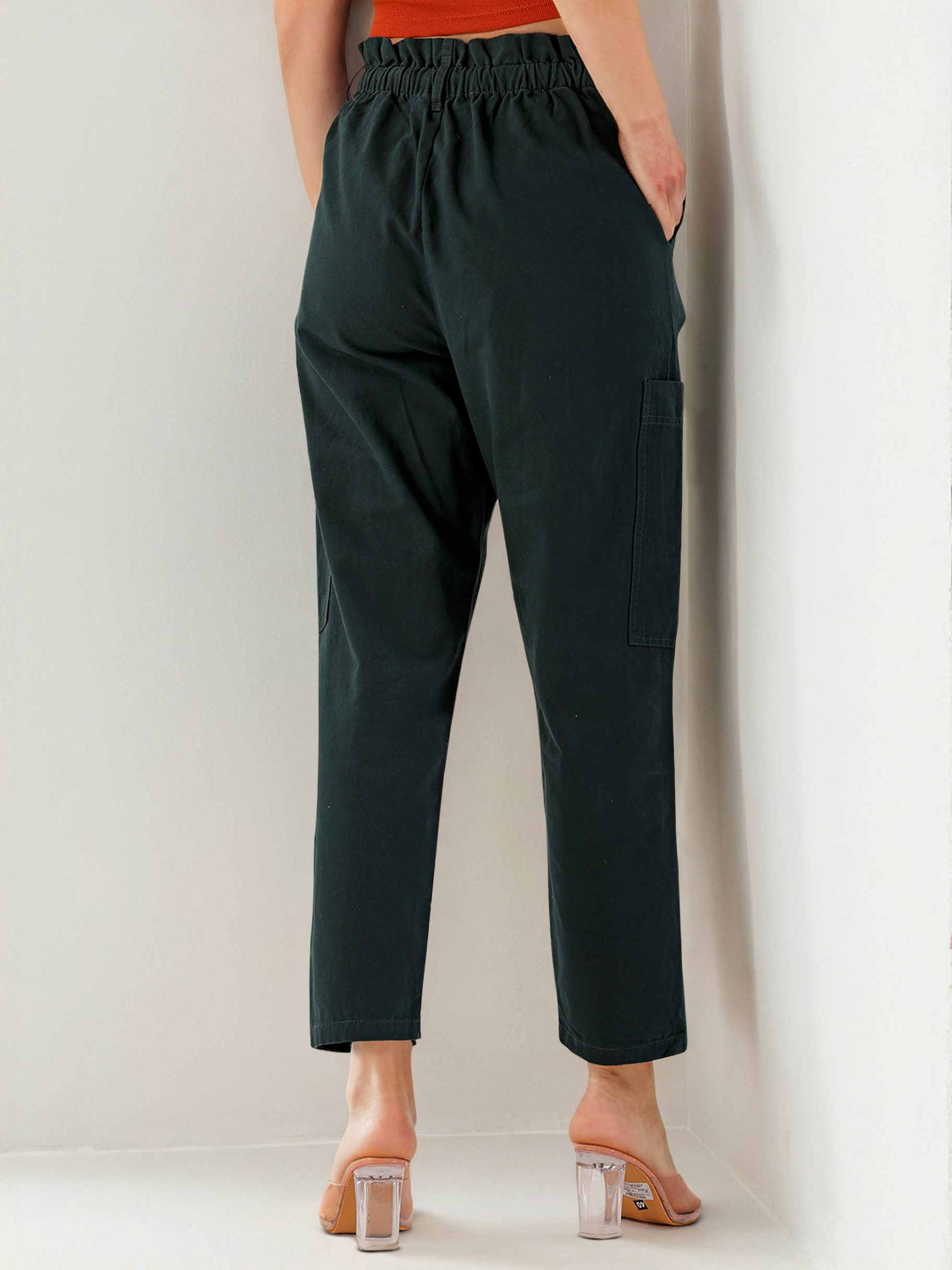 Women's Cargo Pocket Corduroy Flare Pant