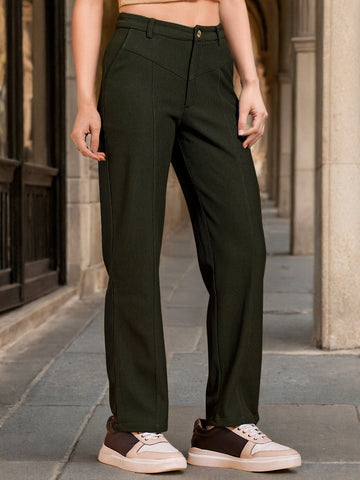 Women's Cut And Sew Tapered Corduroy Pant