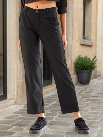 Women's Cut And Sew Tapered Corduroy Pant