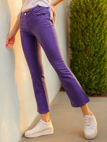 Women's Overdyed Bootcut Denim Jeans