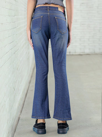 Women's Rag Wash Tinted Bootcut Denim Jeans