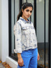 Women's Tie And Dye Trucker Denim Jacket
