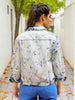 Women's Tie And Dye Trucker Denim Jacket