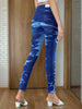 Women's Skinny Fit Denim Jeans With Tying