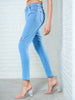 Women's Distressed Skinny Fit Denim Jeans