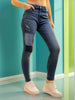Women's Color Block Slim Fit Denim Jeans