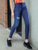 Women's Distressed Slim Fit Jeans