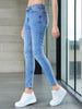 Women's Distressed Slim Fit Jeans