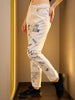 Women's Printed Straight Fit Jeans