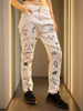 Women's Printed Straight Fit Jeans