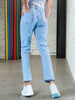 Women's Light Wash Straight Fit Denim Jeans