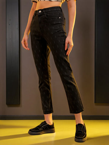 Women's Laser Straight Fit Denim Jeans