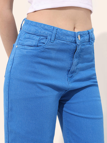 Women's Overdyed Wide Leg Denim Jeans