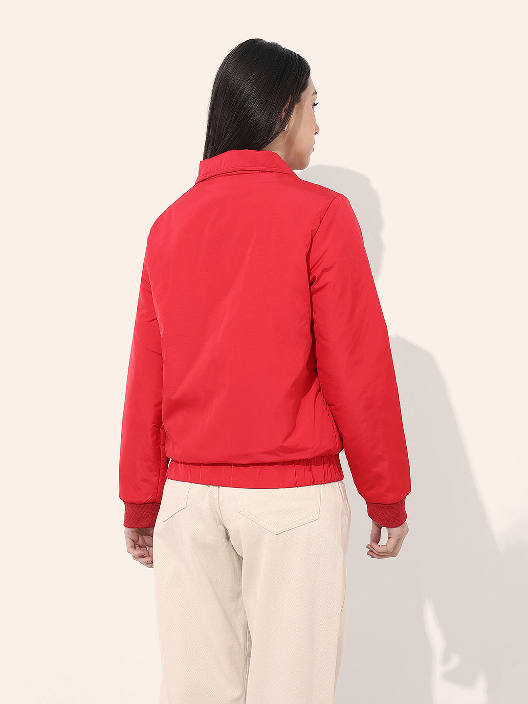 Women's Cargo Pocket Crop Winter Jacket