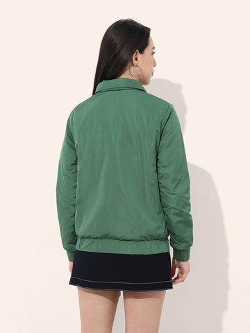 Women's Cargo Pocket Crop Winter Jacket