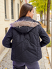 Women's Quilted Jacket With Fur Insert