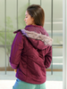 Women's Quilted Jacket With Fur Insert