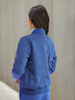 Women's Crop Bomber Jacket With Flap Pocket