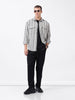 Men's Black Relaxed Fit Striped Casual Shirt