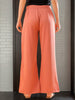Women's Solid Flared Pants With Slit