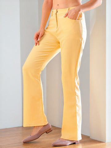Women's Solid Bootcut Pant