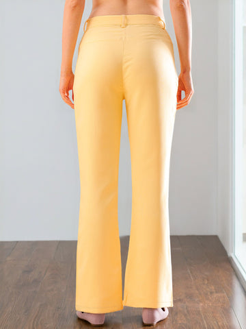 Women's Solid Bootcut Pant