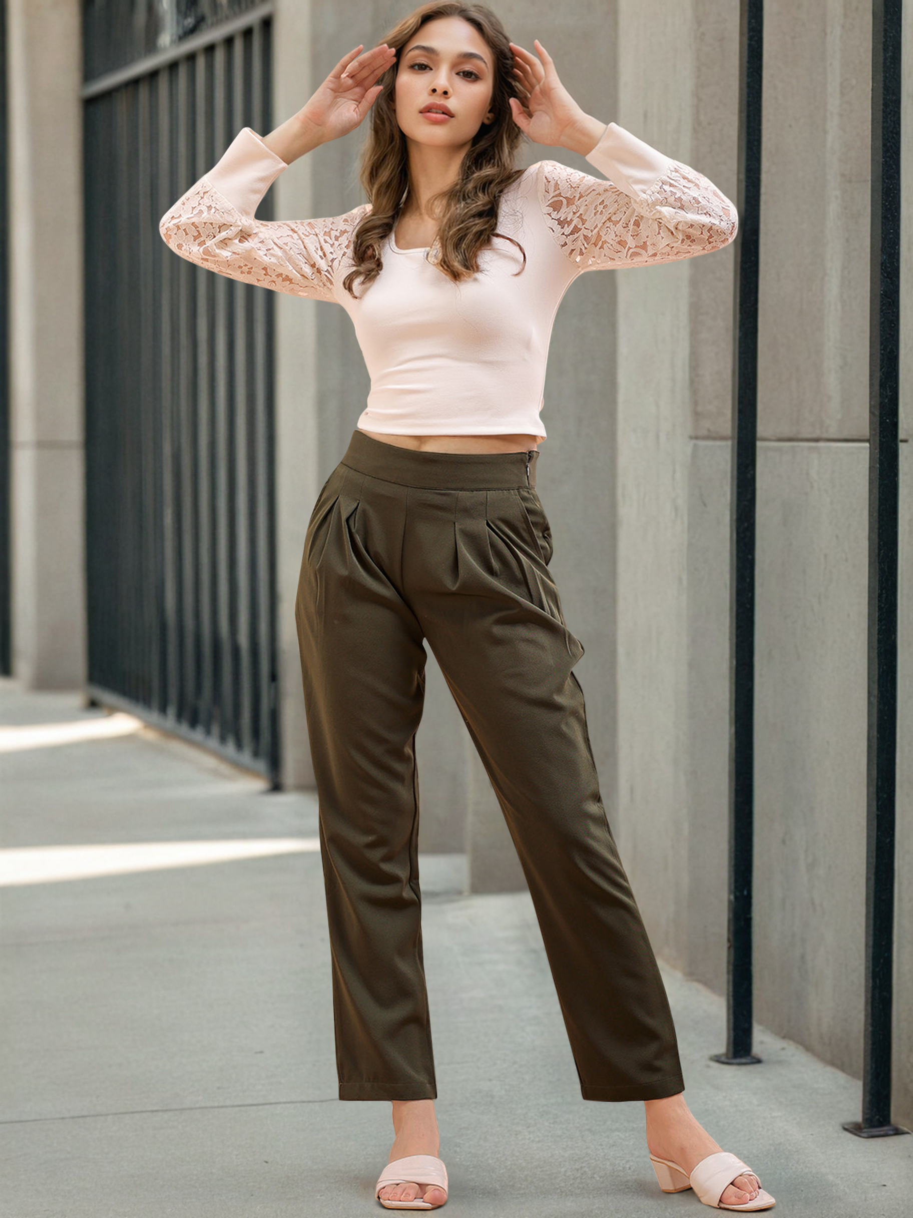 Women's Solid Trouser