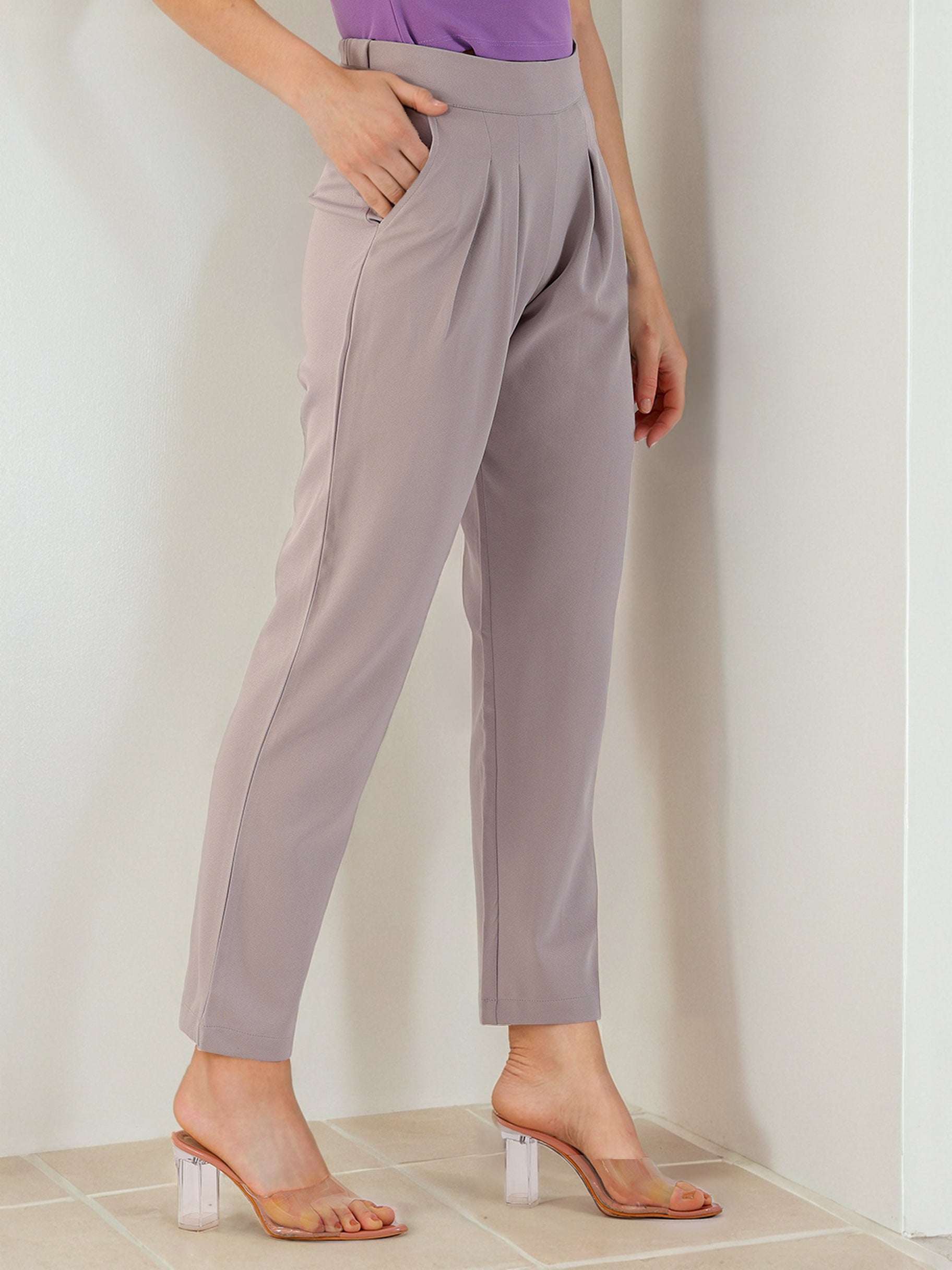 Women's Solid Trouser