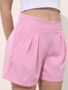 Women's Solid Flared Shorts