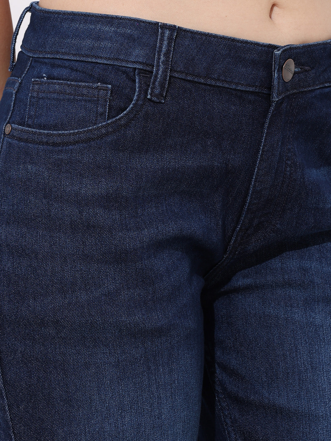 Women's Blue Slim Fit Casual Jeans