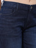 Women's Blue Slim Fit Casual Jeans