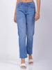 Women's Blue Straight Fit Casual Jeans