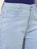 Women's Blue Straight Fit Casual Jeans
