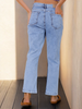 Women's Blue Straight Fit Street Jeans