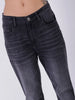 Women's Black Straight Fit Casual Jeans