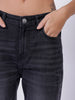 Women's Black Straight Fit Casual Jeans