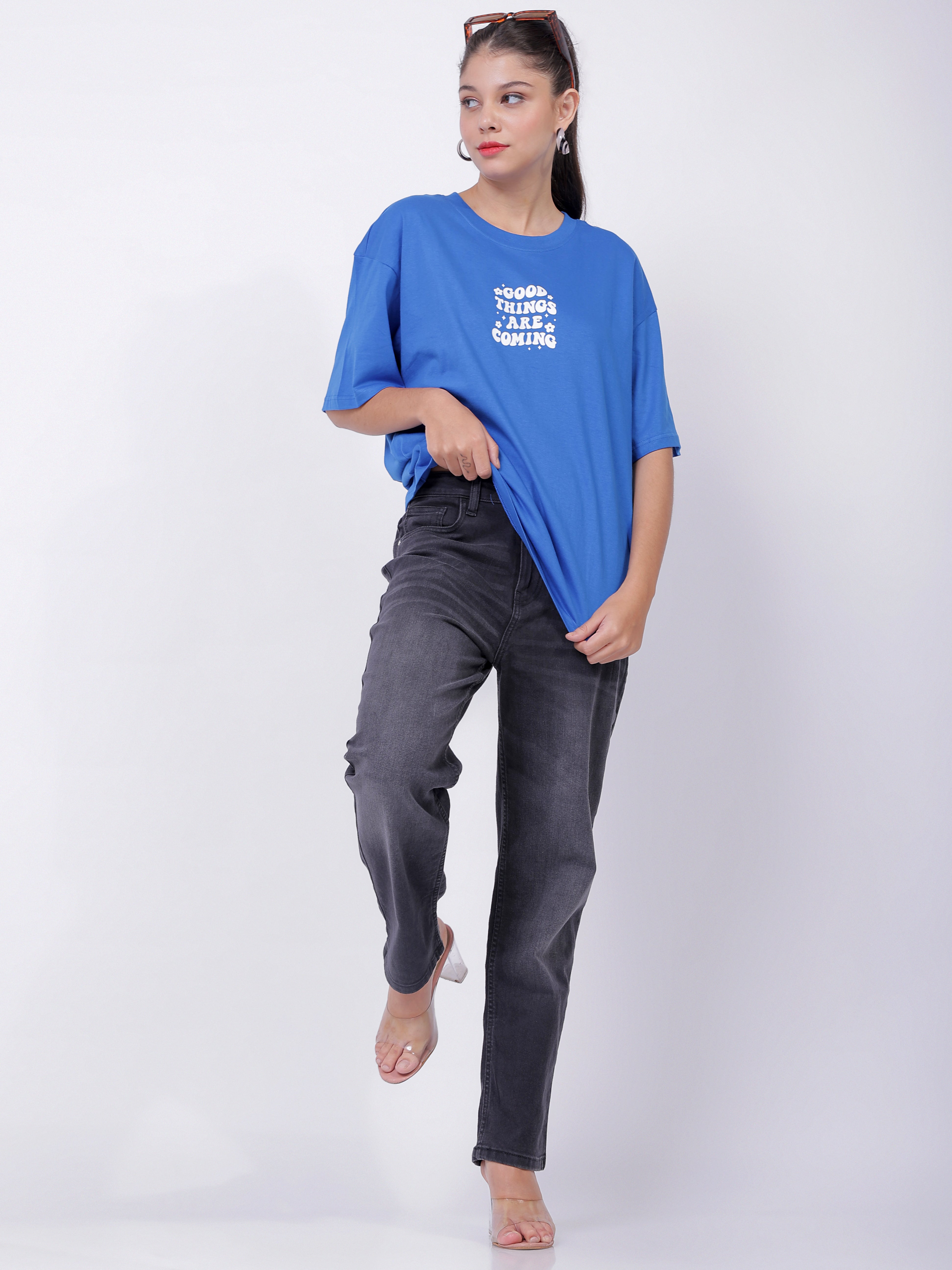 Women's Black Straight Fit Casual Jeans