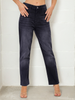 Women's Black Straight Fit Casual Jeans