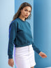 Women's Solid Regular Fit Sweatshirt
